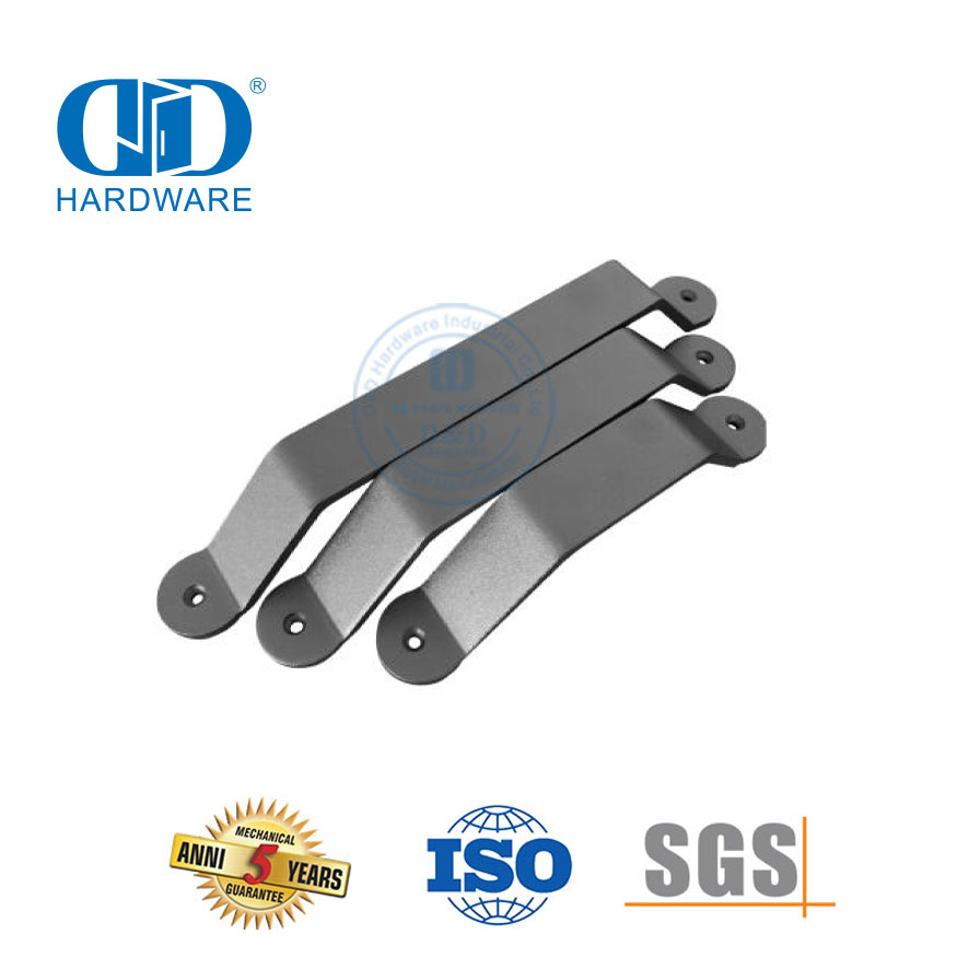 الفولاذ المقاوم للصدأ الخشب النمط الشعبي الأسود مقبض باب الحظيرة الصانع في الهواء الطلق باب خشبي جانب واحد Handle-DDBD121