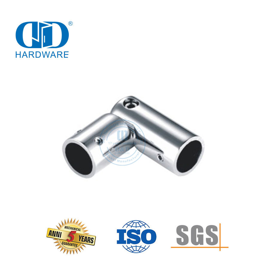 الفولاذ المقاوم للصدأ زجاج الباب ملحق لوحة قوس موصل الأنابيب شريط حامل موصل ل الدرابزين Stairway-DDSC028