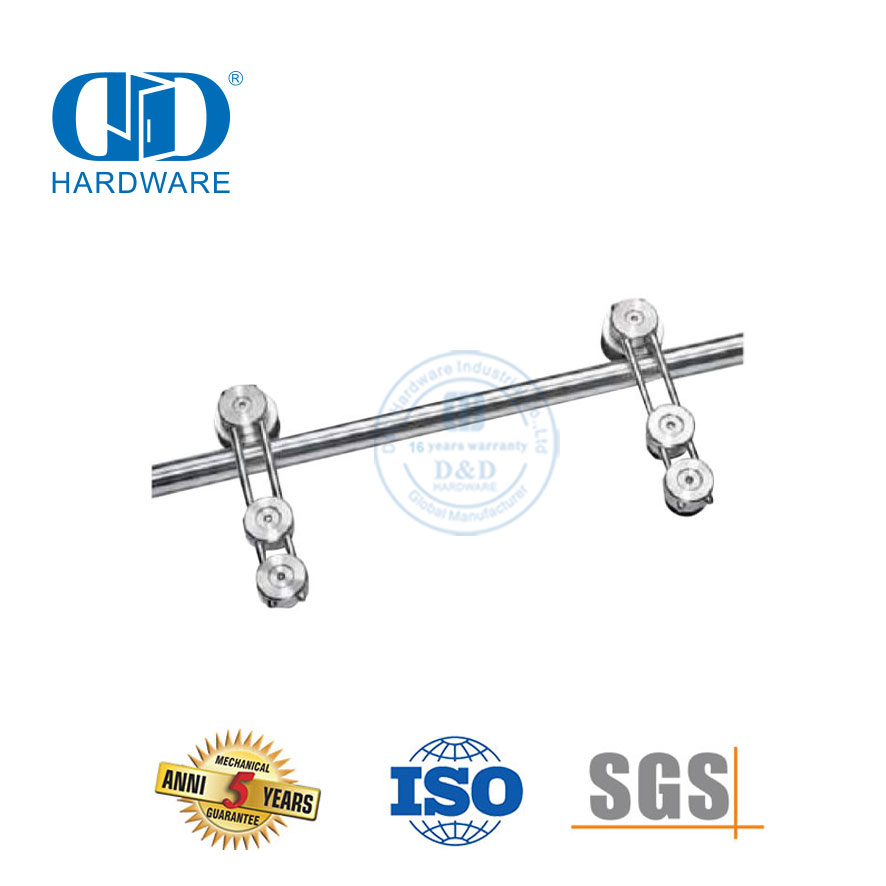الفولاذ المقاوم للصدأ ثنائي الطي باب الحظيرة الأجهزة ملحقات الأجهزة الباب الصلب المرآب Hardware-DDBD048