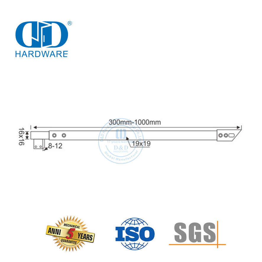 مقصورات الدش التجارية من الفولاذ المقاوم للصدأ أقسام مقصورة الدش زجاج الباب Hardware-DDSC025