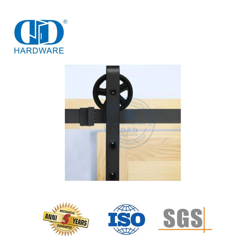 الفولاذ المقاوم للصدأ انزلاق باب الحظيرة الأجهزة والأثاث الأجهزة باب الحظيرة الخشب الأجهزة المسار Kit-DDBD010