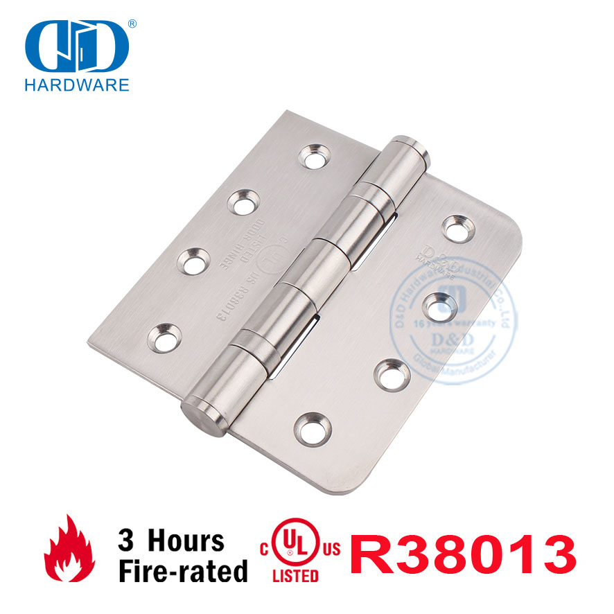 سعر المصنع الفولاذ المقاوم للصدأ شهادة UL الأمريكية ANSI مقاومة للحريق قابلة للفصل مربعة ومفصلة زاوية مستديرة مفصل باب سكني-DDSS001-FR-4X3.5X3mm