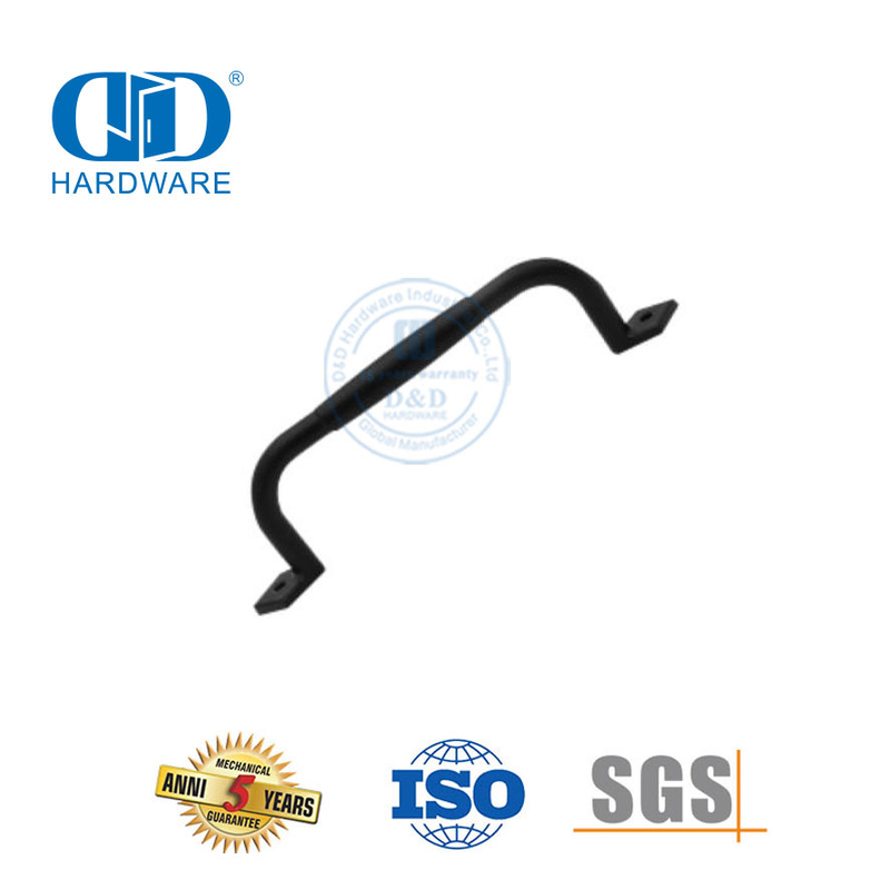 الفولاذ المقاوم للصدأ العتيقة بسيطة سوداء انزلاق مقبض باب الحظيرة الأثاث الأجهزة المصنعة البناء Hardware-DDBD118