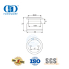 الجملة الفولاذ المقاوم للصدأ انزلاق الباب الأجهزة بكرات الزجاج Piont تركيب الأثاث Hardware-DDGP020