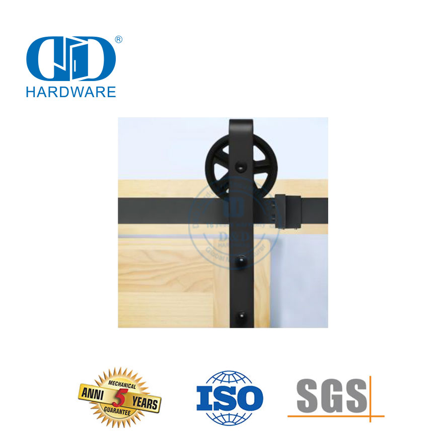 الفولاذ المقاوم للصدأ انزلاق باب الحظيرة الأجهزة والأثاث الأجهزة باب الحظيرة الخشب الأجهزة المسار Kit-DDBD010