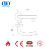 ديكور المنزل الحديث EN 1906 مقابض الأجهزة الفضية المجوفة-DDTH004-SSS