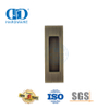 أجهزة الأثاث الفولاذ المقاوم للصدأ 102 مم مربع فلوش إخفاء مقبض سحب الباب-DDFH009-B