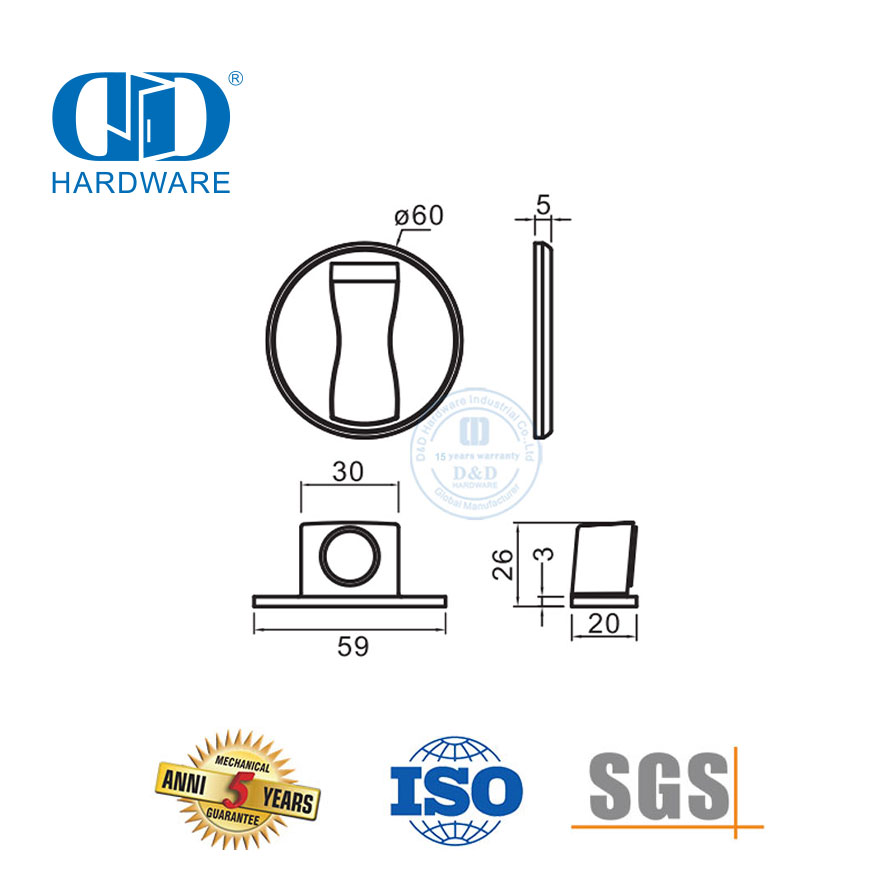 نموذج جديد الزنك جولة القهوة MSN الأسود الأثاث الباب الملحقات المغناطيسي الطابق الباب سدادة-DDDS037