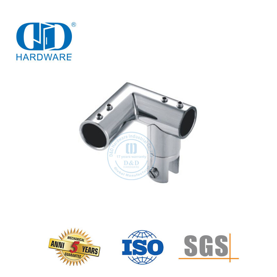 الفولاذ المقاوم للصدأ أعلى الأجهزة البحرية للطي تركيبات موصل قطب لوحة زجاجية قوس Connector-DDSC040