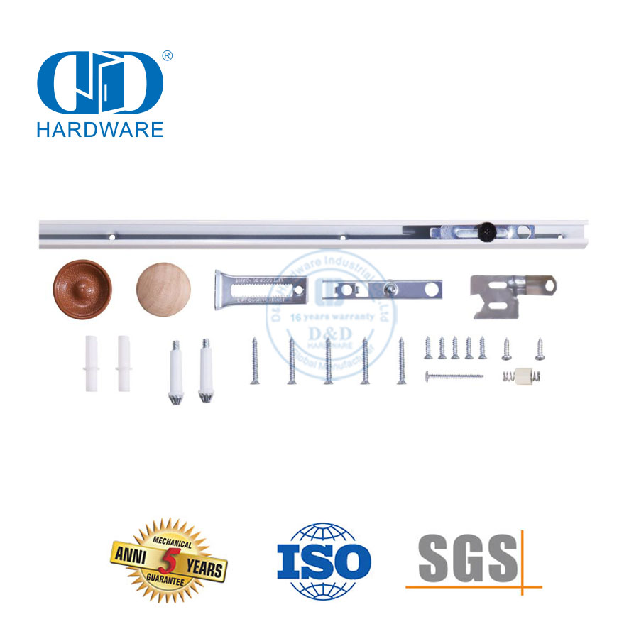 الفولاذ المقاوم للصدأ مخصص الحديثة للطي Bifold باب الحظيرة الأجهزة أطقم الداخلية باب الخشب Hardware-DDBD074