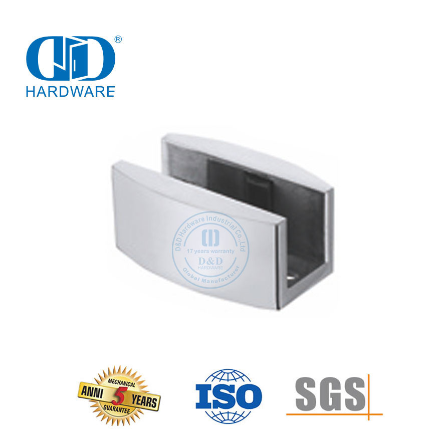 تركيبات زجاجية من الفولاذ المقاوم للصدأ، أجهزة الباب المنزلق Shimmy Arrester-DDSL001-7