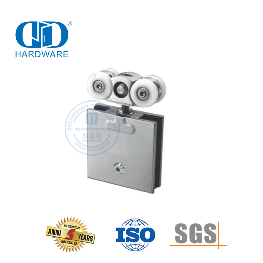 باب أمان عالي المشبك الفولاذ المقاوم للصدأ الألومنيوم اكسسوارات الزجاج أجهزة الحمام دش الباب الأسطوانة لانزلاق Door-DDGS138