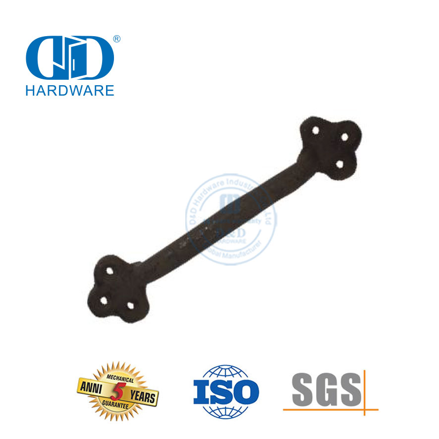 الفولاذ المقاوم للصدأ باب الحظيرة الأسود الصلب مقبض سحب لخزانة باب جرار خشبي سحب مزدوج الوجهين مقبض الباب-DDBD113