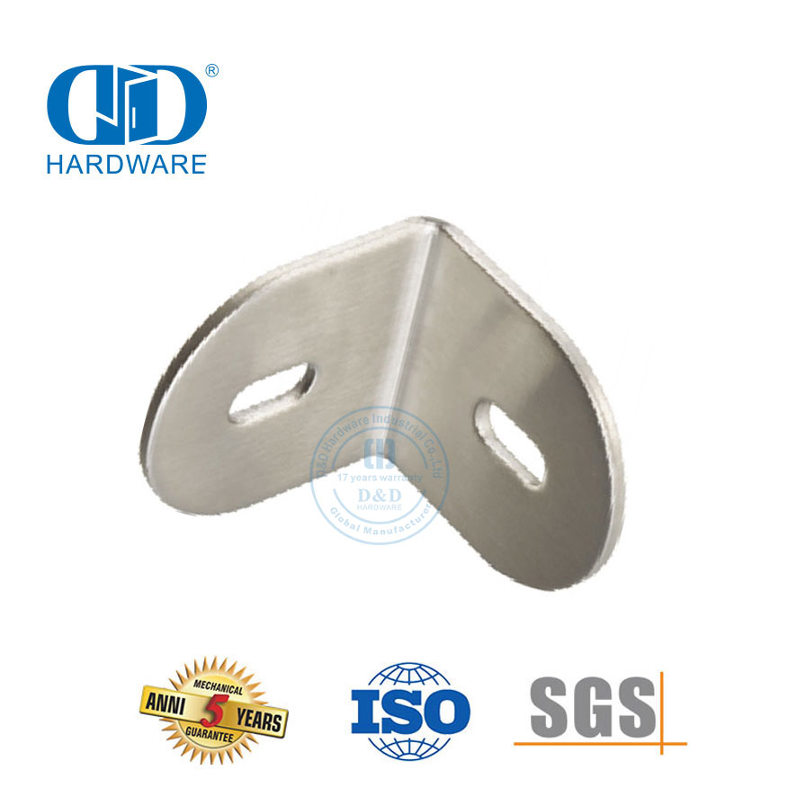 الفولاذ المقاوم للصدأ مرحاض الملحقات دش المفصلي موصل الزجاج جدار الزاوية كليب المناسب Connector-DDWC001
