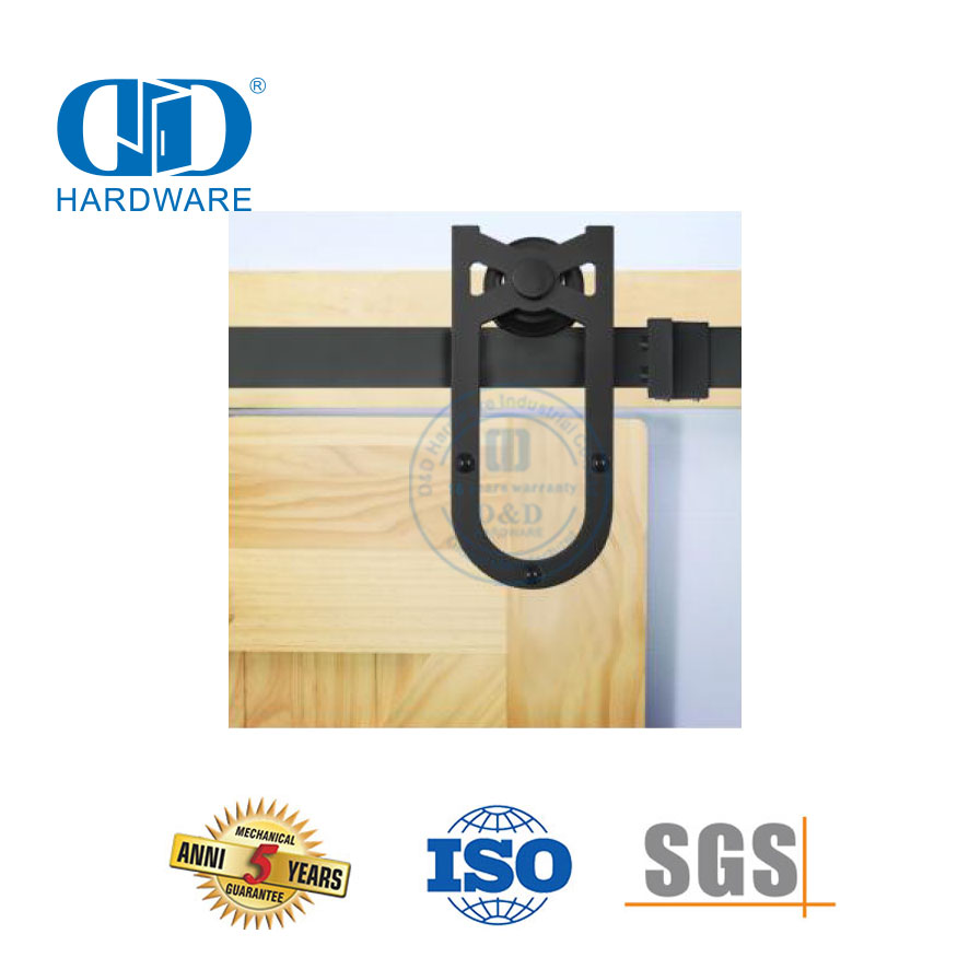 الفولاذ المقاوم للصدأ باب مزدوج انزلاق باب الحظيرة الأجهزة لملحقات البوابة الداخلية Steel Garage Hardware-DDBD015