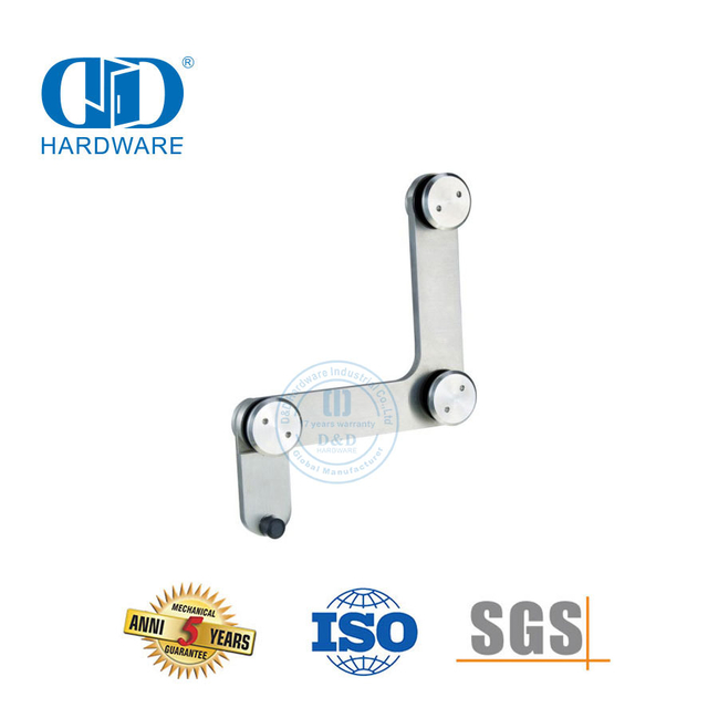 أجهزة الباب التجاري الفولاذ المقاوم للصدأ الباب العلوي محور الأثاث ملحقات الزجاج Fitting-DDGP015