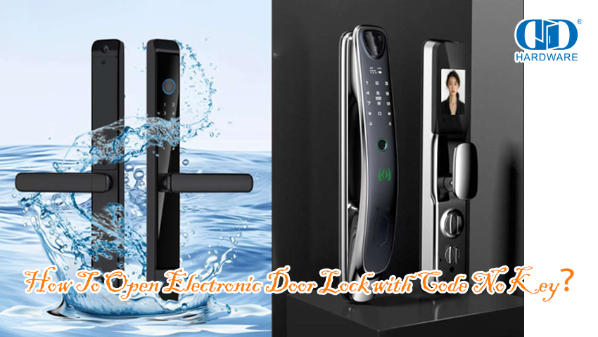 كيفية فتح قفل الباب الإلكتروني مع رمز لا مفتاح？