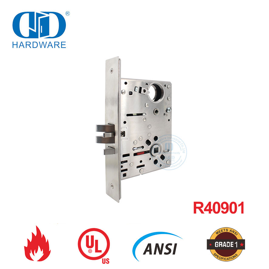 قفل نقر مقاوم للحريق مدرج في قائمة UL لباب الفصل الدراسي-DDAL05