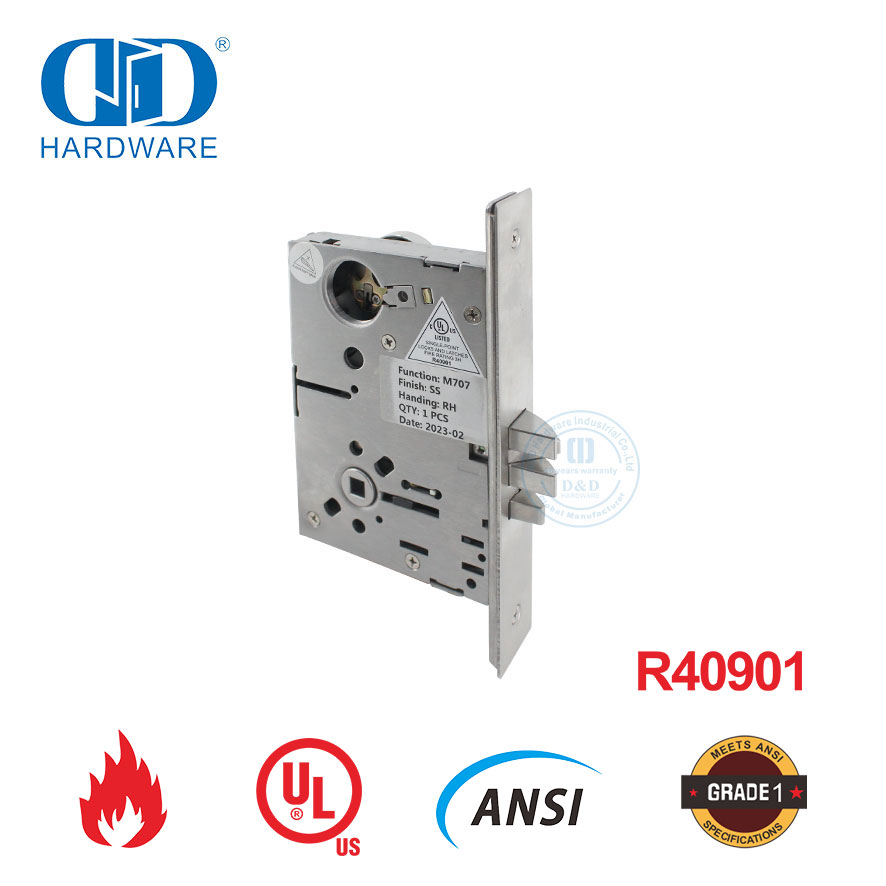 غرفة تخزين السلامة من الحرائق أو قفل باب الخزانة المُدرج في قائمة UL-DDAL07