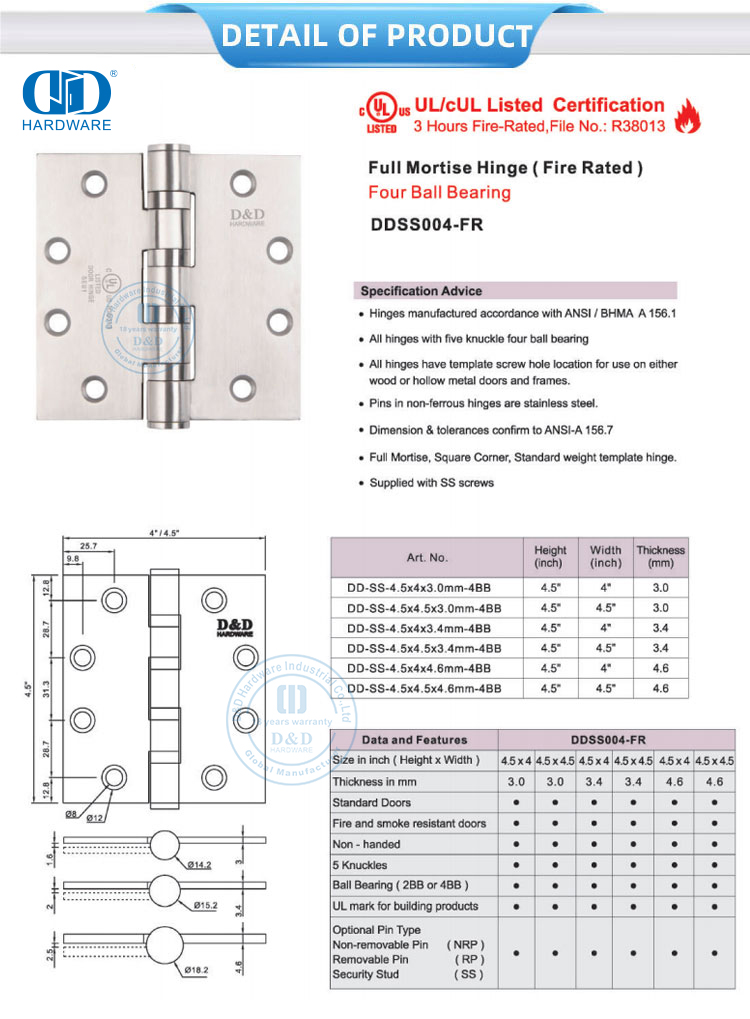 مفصلة الباب للباب الخارجي