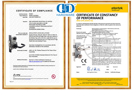 قفل الباب المقاوم للحريق